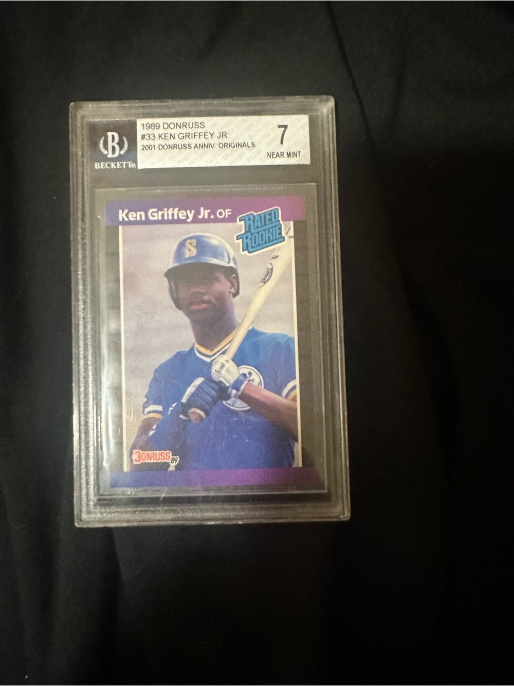 KEN GRIFFEY JR. 1989 DONRUSS graded 7 beckett
